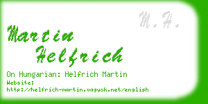 martin helfrich business card